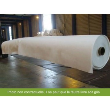 Feutre géotextile pour bassin - 300g / m² (rouleau de 240 m²)