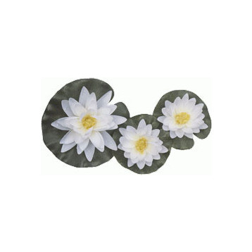 Nénuphars blanc 3 fleurs