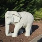 Eléphant granit décoration l 75 cm  220 kg