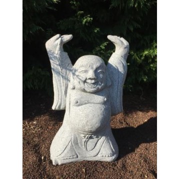 Happy bouddha granit décoration h 60 cm  