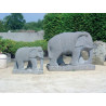 Eléphant granit l 30 cm   20 kg