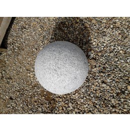 Boule granit gris diam  20 cm non percée