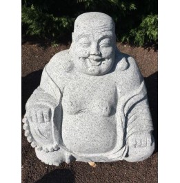 Bouddha assis granit décoration h 45 cm
