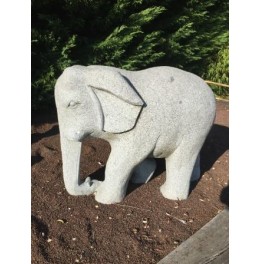 Eléphant granit décoration l 75 cm  220 kg