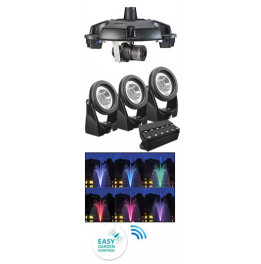 SET D'ECLAIRAGE LED COULEUR POND JET ECO