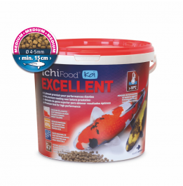 Aliment Ichi Food Excellent 4 Kg en 4 mm pour carpes koi et poissons