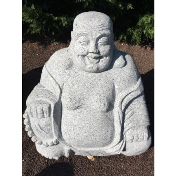 Bouddha assis granit décoration h 75 cm  