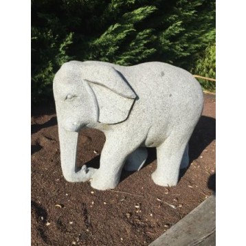 Eléphant granit décoration l 75 cm  220 kg