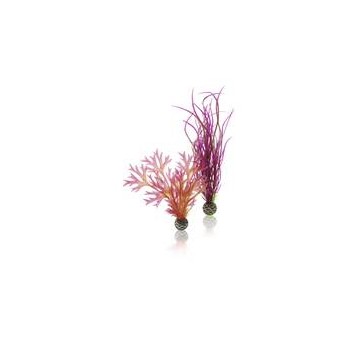 Décor Aquarium BIORB Set de Plantes Moyennes Rouges & Roses