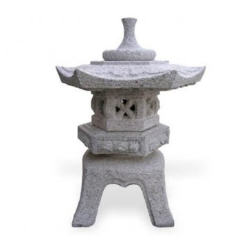 LANTERNE GRANIT ROKKAKU YUKIMI H 60 CM