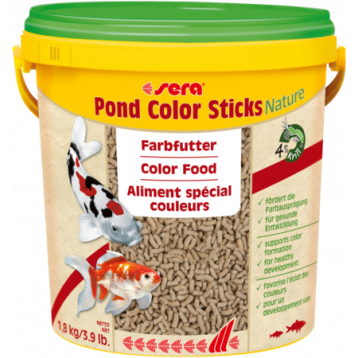 NOURRITURE SERA POND COLOR STICKS NATURE 10000ML ( 1.8KG )