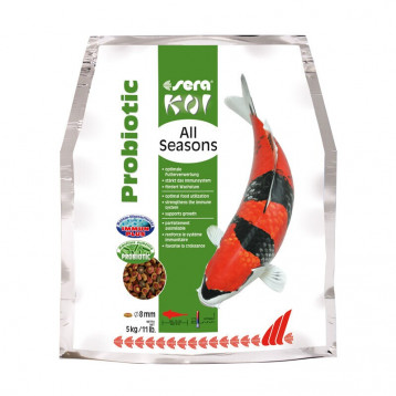 NOURRITURE KOI  ALL SEASONS PROBIOTIC 8MM 5KG