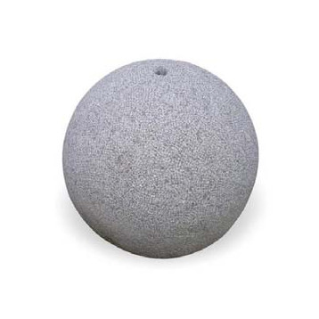 Boule granit percée décoration gris  diam 30 cm