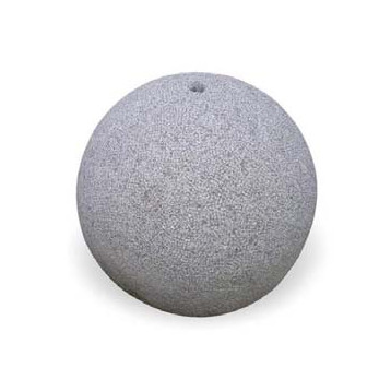 Boule granit percée décoration gris  diam 40 cm
